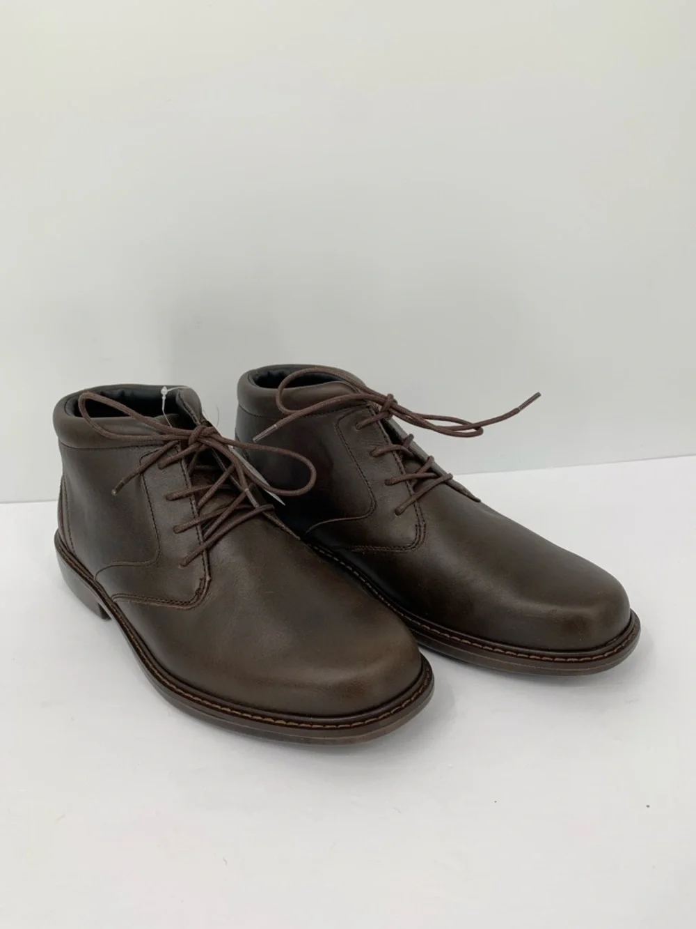 Drew Bronx Chukka ankle boots shoe dark brown leather new 9 EXTRA WIDE EEEE 4E